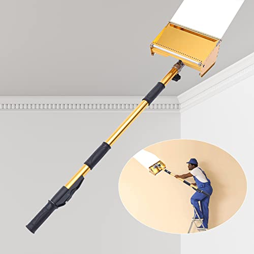 Truelle pour cloisons sèches Drywall Flat Finishing Tools Rouleau d'angle, poignée réglable, interrupteur télescopique rapide, spatule décorative pour cloison sèche, mastic de façade pour plâtrage des