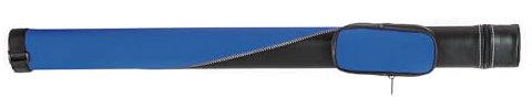 BILMAG Billard Pool Queue Köcher Tasche Queueköcher TO11, 1/1, 85cm (Schwarz - Blau)