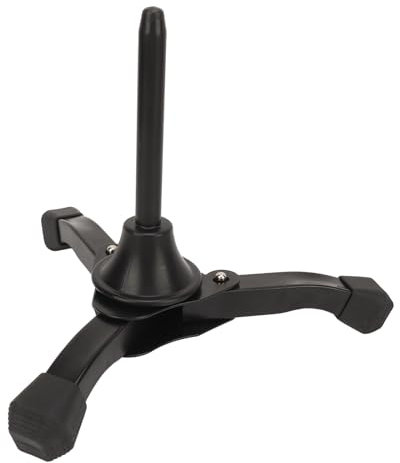 Alomejor Portable Flute Clarinet Tripod Holder Stand, Foldable Wind Instrument Stand for Oboe, Flute, Clarinet