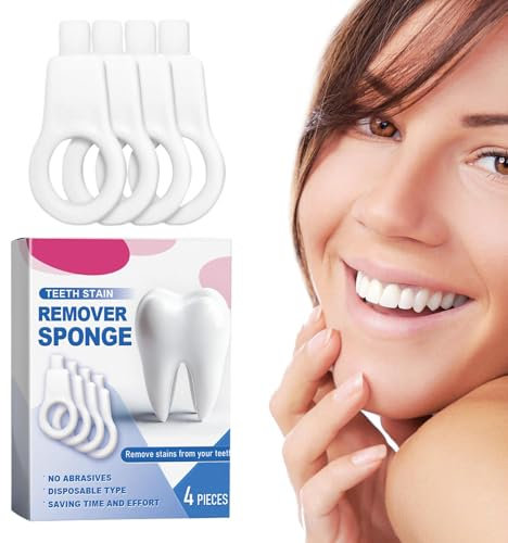 Zahnreinigungsset, Zahnfleckenentferner | 4 Stück Zahnfleckenentferner, Fleckenentferner, Radiergummi - Kompaktes Zahnfleckenentferner-Werkzeug, Zahnreinigungsschwämme für Damen und Herren