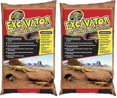 Zoo Med Excavator Clay Burrowing Substrat pour Reptile/Amphibien, 4.5 kg (Lot de 2)