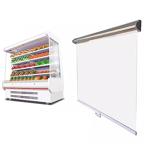 Tende termiche a rullo antipolvere, personalizzabili, per congelatore e frigorifero, 130 x 150 cm (larghezza x altezza), ideali per la conservazione degli alimenti