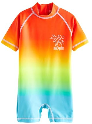 NEXT Ragazzo Costume da Bagno Intero Anti-UV Rainbow Dip Dye 12 Mesi-18 Mesi