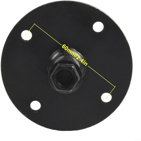Volakebeing Eje de rueda de repuesto para bicicletas Tianxin, eje de pedal de metal de 165-181 mm con espacio entre agujeros de tornillo de 60-66 mm, negro (17 mm x 180 mm)
