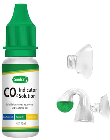 15ml Kit de Acuario de CO2,Prueba de CO2 para Acuario,Kit de Monitor de CO2
