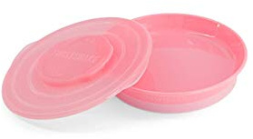 Twistshake Piatto per Bambini in Silicone 6+ Mesi - Rosa