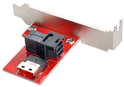 Cablecc PCI-Express 4.0 Slimline SAS SFF-8654 a HD SFF-8643 PCBA Femmina Adattatore con Staffa