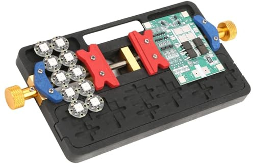 Agatige Supporto Universale per PCB, Jig Staffa Morsetto Riparazione Strumento, Kit di Saldatura, Supporto per Circuito Stampato per Scheda Madre, Herramienta de sujeción de reparación de teléfono