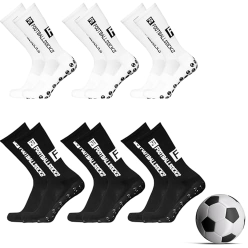 6 paia di calzini da calcio, per uomo e donna, calzini sportivi da calcio, per sport all'aria aperta, traspiranti, da corsa, da calcio, da uomo, 43-46, per uomo e donna, per calcio, pallacanestro,