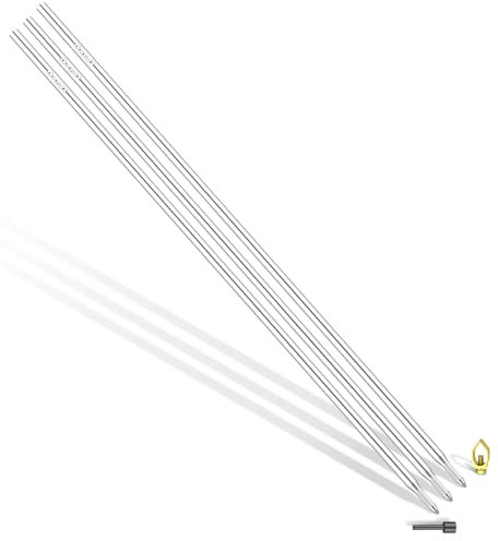 Nucraft Tiefenerder V4A Edelstahl Erder Erdung Staberder Blitzableiter Ø20mm mit Klemme SET 1M 3M 4M Zusammensetzung (SET 3M Ø20 3x1000mm)