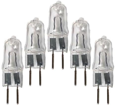 WOLTHID Bombillas halógenas G6.35 220V 50W 20W 35W 75W 100W T4 JC Type 150W 200W GY6.35 Base Blanco Cálido 2700K para Candelabros y Luces de Tocador Iluminación de Gabinete 5PCS 35W