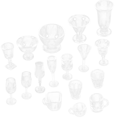 VICASKY 17 piezas Mini Utensilios de Cocina Utensilios de Servir Mini Decoración Casa Pequeña Casa Vajilla de Cocina en Miniatura Casa de Muñecas Vajilla Casa de Muñecas Vajilla