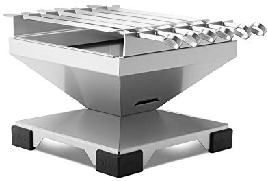 THÜROS T1 Schaschlikgrill Holzkohle Edelstahl