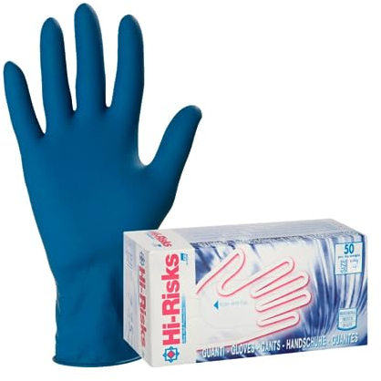 Fercolor Guanti Blu in Lattice Spessorati 0.30 MM HI-RISKS (conf. 50 pz) (1, XL)