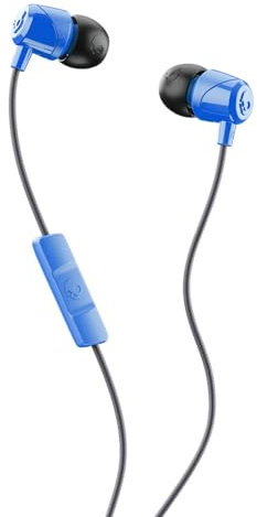 Skullcandy Jib In-Ear Wired Earbuds, Noise Isolating, Microphone, Works with Bluetooth Devices and Computers - Cobalt Blue