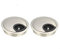 2 Pack Desk Grommet Kit Zinc Alloy Computer Desktop Grommets Wire Organizers Table Cable Cord Round Hole Cover for Home and Office (Ø60mm（2-3/8 Inch）, Brushed Silver)