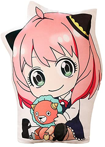 SPIRTUDE 16 Anime Mädchen Wurfkissen, Anya Forger Plüschkissen, Anime Cartoon Dekoration Küssen 40cm (Anya Forger)