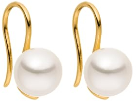 PURELEI® Pure Pearl Ohrringe (Gold) – Damenohrringe aus langlebigem Edelstahl – Wasserfeste Ohrringe Damen – 8,24mm Perlen Durchmesser – Modeschmuck für deinen individuellen Look