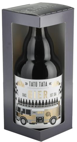 Jack´s Bierflasche Feuerwehr ''Tatü Tata - Das Bier ist da'' mit Geschenkverpackung 0,33 l/Männergeschenk/Zum Geburtstag/Party