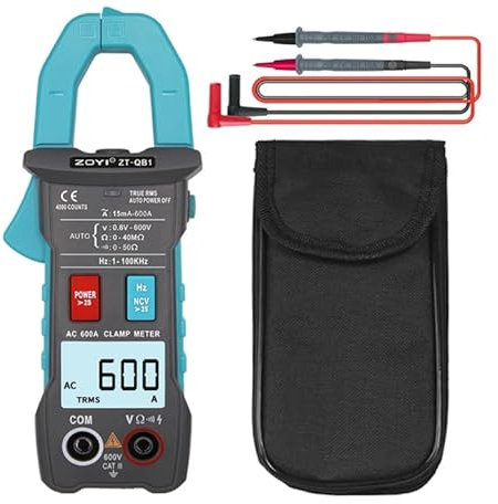 ZOYI ZT-QB1 Smart Clamp Meter 4000‑Count with NCV & Inrush Current – Auto/Manual True RMS Ammeter