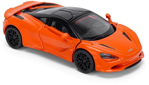 McLaren 750S Coupe 1:43 Scale Die-Cast Model Car - Papaya Orange | Detailed Collectors Edition Diecast | Official Licensed Product