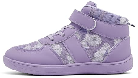 prechentty Kids High Top Barefoot Shoes for Boys & Girls - Natural Movement, Anti-Skid, and Durable