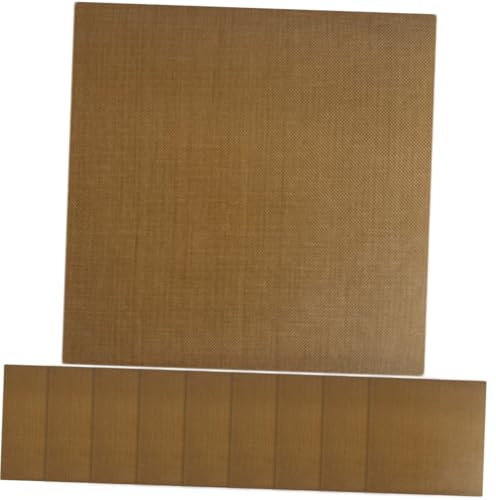 CLISPEED 10pcs Heat Resistant Flat Iron Stickers Adhesive Hair Protector Decals for Curling Wands and Straighteners Glass Fabric Design