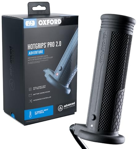 HotGrips Pro 2.0 Adventure EL400 Poignées chauffantes pour Guidon de Moto par Temps Froid d'hiver
