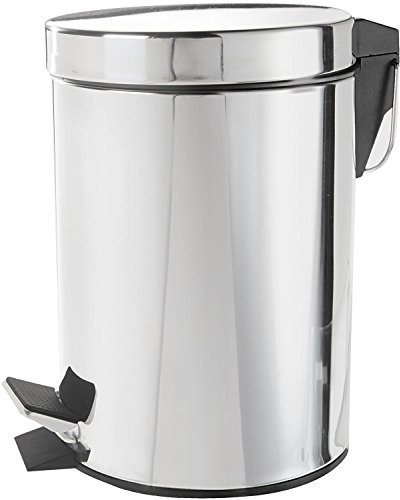 DWD 3 Litre Brushed Stainless Steel Bathroom Cosmetic Bin