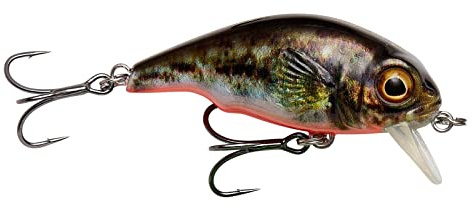 Savage Gear 3D Goby Crank SR schwimmend Wobbler - Crankbait für Barsch, Forellen & Döbel, Barschwobbler, Forellenwobbler, Hardbaits für Raubfische, Größe/Gewicht/Farbe:5cm / 6.5g / UV Red & Black