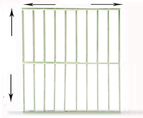 REJA ANTIRROBO PARA VENTANA. ADAPTABLE A TODAS LAS MEDIDAS. (95X95CM HASTA 165X165CM ALTO Y ANCHO, BLANCO)