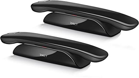 iDECT Loop Lite Plus Twin, Call Blocker, DECT, Cordless Designer Home Phone, Built-in 25 Minute Answering Machine, Caller ID, Black