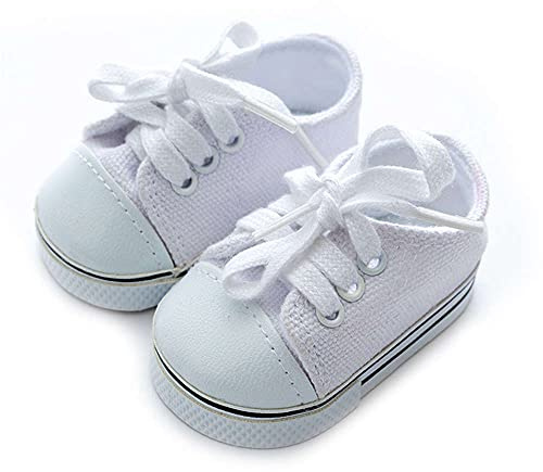 GIVBRO Zapatos de lona para muñecas de 18 pulgadas Muñecos Muñecos Vestir Accesorios de disfraz Decoración de juguete para niños (#B)