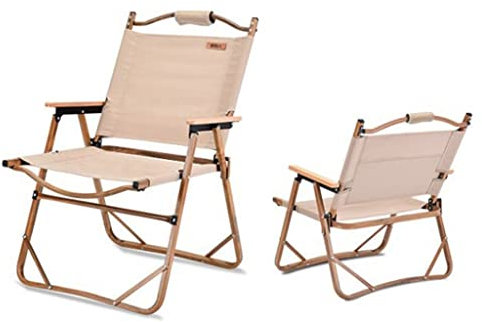 BTZHY Relaxsessel Sessel,Klappbare Campingstühle, Rasenstühle für draußen, Faltbare Stühle für den Außenbereich, tragbar, Ultraleicht für Camping-Picknicks, Strandkorb aus Holz, einfach zu Falten