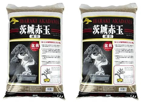 GEOSISM & NATURE Akadama, hard quality Ibaraki, akadama per bonsai giapponese, substrato drenante e trattenente, ideale per rinvaso, coltivazione e miscela terricci (5/10 mm, 2 sacchi - 14 LT)
