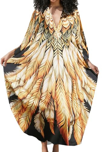 Bsubseach Kimono som är öppen fram, överdrag för dambadkläder, bikiniöverdrag med tofs, one size