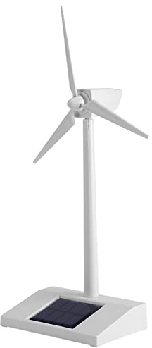 Nikou Mini Moulin à Vent à Énergie Solaire, Jouet Modèle de Bâtiment à Énergie Solaire pour Enfants, Maquette Eolienne Outil d'enseignement des Sciences des Moulins à Vent Solaires de Bureau