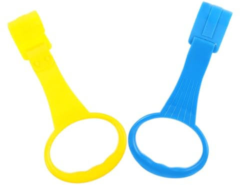 UPKOCH 2pcs Ring Playpen Pull up Handles for Boy Girl Sturdy and Safe Standing Assistance Learning Rings Made from Elastic Material Playpen Toys