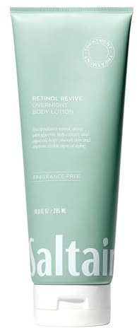 Saltair Retinol Revive Night Lotion – Dual-Action Retinol Body Lotion for Smoother, Firmer Looking Skin – Hydrating Moisturizer with Kelp, Allantoin & Glycerin – 13oz Pump Bottle