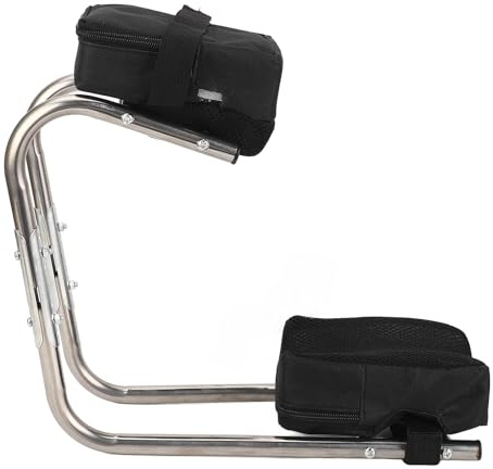 RiToEasysports Siège de Genou Ergonomique, Tabouret à Genoux de Jardinage en Acier allié Robuste avec Une capacité de 300 LB pour Le Travail en Plein Air de Plantation de Désherbage