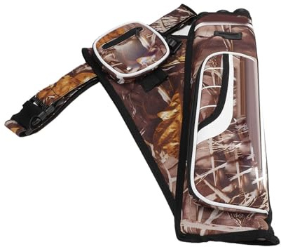 Borsa Porta Frecce per Tiro con L' Portaoggetti Multidirezionale Portatile Leggero per Frecce Ricurvo Composto, Cintura in Tessuto Oxford Inclusa (Colorful)