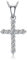 JewelryPalace Zirkonia Kreuz Kette Damen Silber, Halsketten Anhänger Damen Silber 925 45CM，Collier Damen Ketten Edelstein Mädchen, Kette für Frauen mit Kastenkette