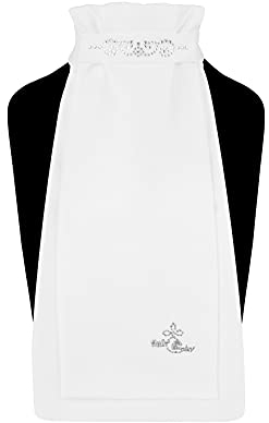 Fair Play Plastron Andrea Chic (Weiss/Silver, M (36-38 cm))