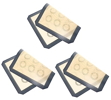 Cabilock Esterilla De Silicona 3 Pcs Para Hornear Antiadherente Ideal Para Panadería