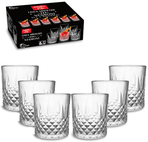 ARCA, Set di 6 Bicchieri Mixology Vetro per Negroni, Cocktail, 33 cl