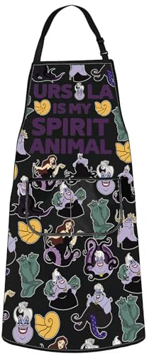 WZMPA Villain Ursula Grilling Apron Ursula Sea Witch Fans Gifts Ursula Is My Spirit Animal Adjustable Apron Ursula Witch Gift, Ursula Spirit Ap, Medium