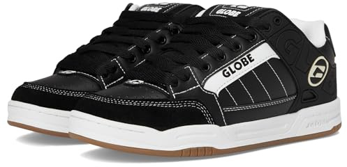 Globe Tilt, Scarpe da Skateboard Uomo, Nero/Bianco/Stitch, 46 EU