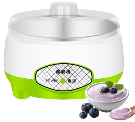 Produttore di yogurt, produttore di yogurt con controllo della temperatura - Maker di yogurt automatico con contenitore interno in acciaio inossidabile,1,2 litri di latte elettrico Multifunzionale rum
