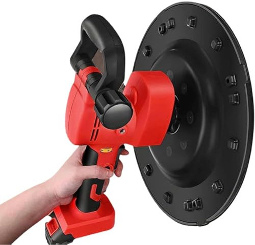Truelle électrique pour mortier de béton et Ciment, 15 Pouces, 1680 W, 6 Vitesses réglables, 40 à 300 TR/Min, pour maçons, Seau de plâtrage,WithoutExtensionrod-2 * 15000mAh
