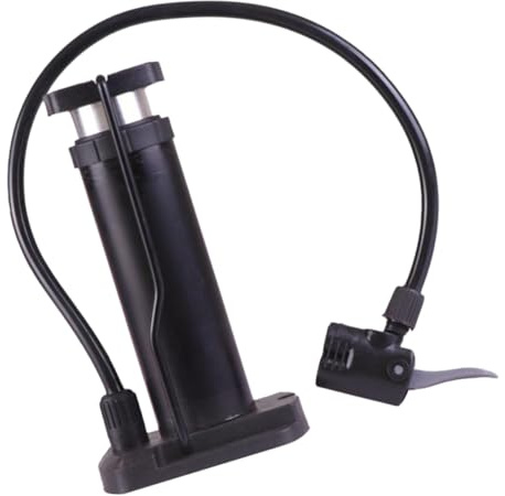 Kisangel Pompa da Pavimento per Bicicletta con Manometro Alta Pressione Attivazione Piede Pompa Portatile Leggera e Durevole per Pneumatici Mountain Bike e E-bike Nero